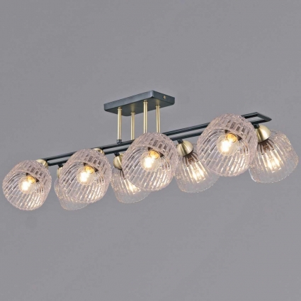 Потолочный светильник Illumico IL0794-8CSQ-25BKAB ELITE на площадь до 48 кв.м., цвет прозрачный