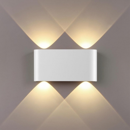 Настенный светильник Odeon Light Magnum Hightech 7192/4WL на площадь до 2 кв.м., цвет белый,  в стиле Хай-тек