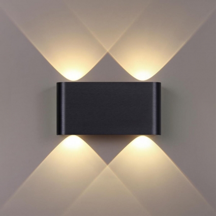 Настенный светильник Odeon Light Magnum Hightech 7191/4WL на площадь до 2 кв.м., цвет черный,  в стиле Хай-тек