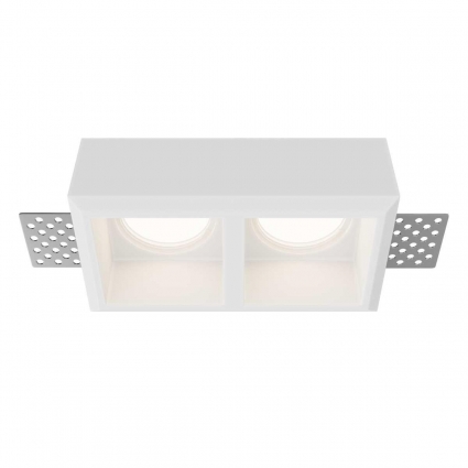 Встраиваемый светильник Maytoni Technical Downlight Gyps Modern DL131-GU10-02-W, цвет белый