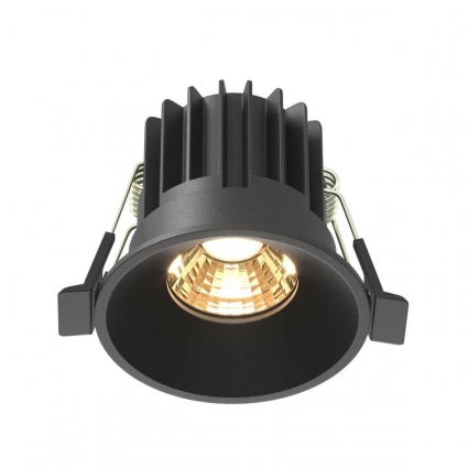 Встраиваемый светильник Maytoni Technical Downlight Round DL058-7W2.7K-B, цвет черный