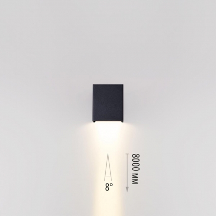 Уличный настенный светильник Odeon Light Arrow Nature 7188/5WL на площадь до 6 кв.м., цвет черный,  в стиле Хай-тек