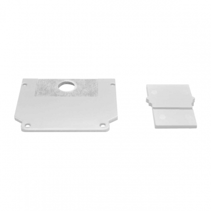 Комплект торцевых заглушек 2шт для 509426/509436 в натяжной потолок Lightstar Uno Pro 509466, цвет белый,  в стиле Хай-тек