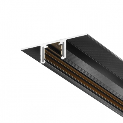 Шинопровод 1м Exility X встраиваемый под ГКЛ 12,5мм Maytoni Technical EXILITY X Busbar trunkings Exility X TRX239-421.12B, цвет черный