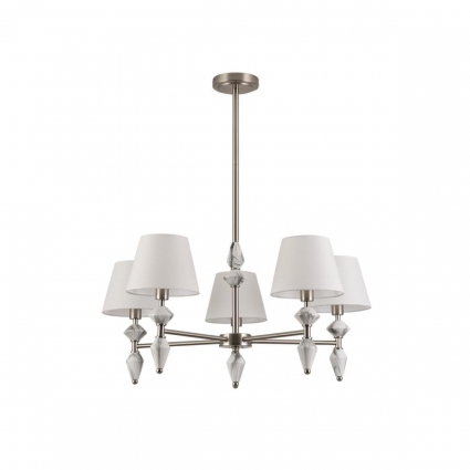 Подвесная люстра Lumion Vermont Classi 8274/5 на площадь до 10 кв.м., цвет белый,  в классическом стиле