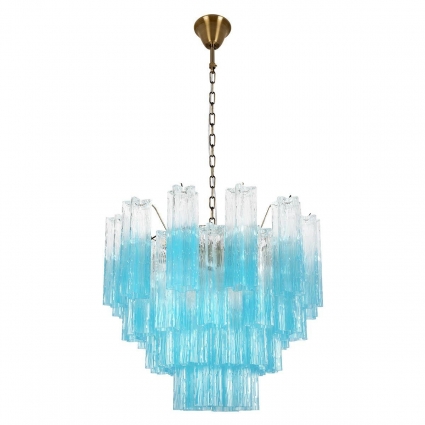 Подвесная люстра Loft IT Murano 10580/600 Clear blue для гостиной, цвет голубой,  в стиле арт-деко