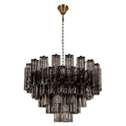 Подвесная люстра Loft IT Murano 10580/800 Smoke для гостиной, цвет серый,  в стиле арт-деко
