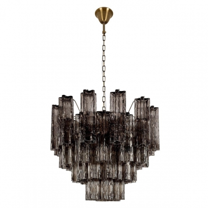 Подвесная люстра Loft IT Murano 10580/600 Smoke для гостиной, цвет серый,  в стиле арт-деко
