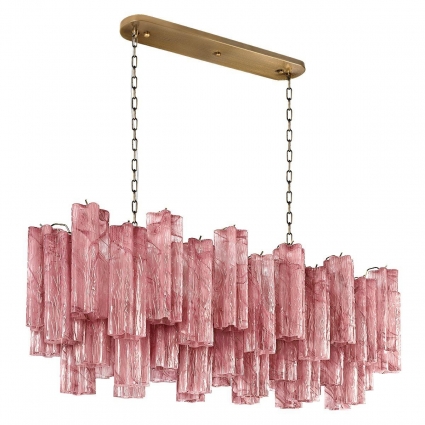 Подвесная люстра Loft IT Murano 10580/1000R Pink для гостиной, цвет розовый,  в стиле арт-деко