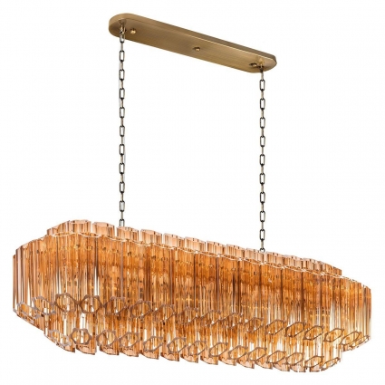 Подвесная люстра Loft IT Celebration 10579/1000R Amber для гостиной, цвет желтый,  в стиле модерн
