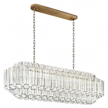 Подвесная люстра Loft IT Celebration 10579/1000R Clear для гостиной, цвет бронза,  в стиле модерн