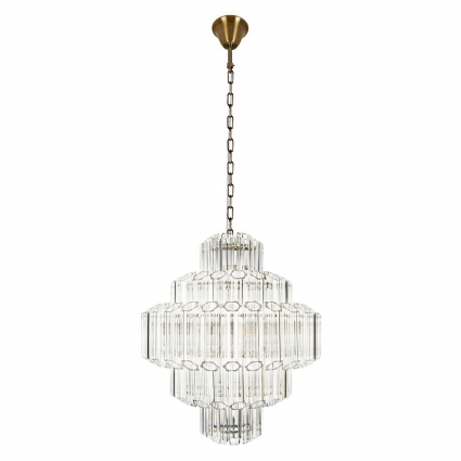 Подвесная люстра Loft IT Celebration 10579/600 Clear для гостиной, цвет бронза,  в стиле модерн