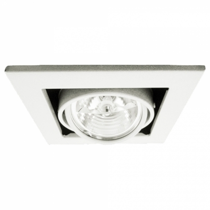 Встраиваемый светильник Arte Lamp Technika A5930PL-1WH для офиса площадью до 2.8 кв.м.,  в стиле Хай-тек