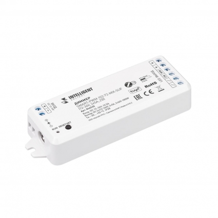 Диммер Arlight INTELLIGENT SMART-PWM-102-72-MIX-SUF (12-36V, 2x5A, ZB) 046535, цвет белый