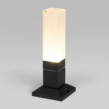 Ландшафтный светодиодный светильник Elektrostandarda 1536 TECHNO LED 3000K чёрный 072068, цвет черный,  в современном стиле