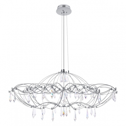 Подвесная люстра Loft IT Mira 10586/900 Silver Asfour, цвет серебро,  в стиле арт-деко
