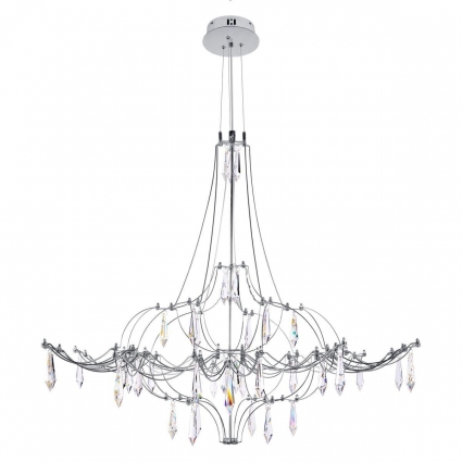 Подвесная люстра Loft IT Mira 10588/800 Silver Asfour, цвет серебро,  в стиле арт-деко