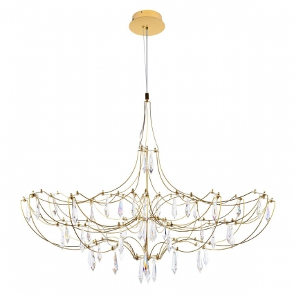 Подвесная люстра Loft IT Mira 10589/900 Gold Asfour, цоколь LED,  в стиле арт-деко