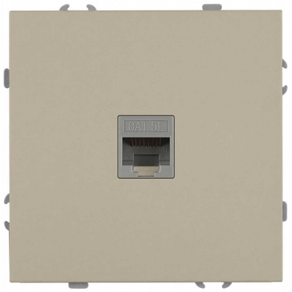 Розетка ЭРА Galaxy 15-3107-04 информационная RJ45 IP20 шампань Б0070741, цвет бежевый
