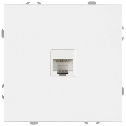 Розетка ЭРА Galaxy 15-3107-01 информационная RJ45 IP20 белый Б0070735, цвет белый