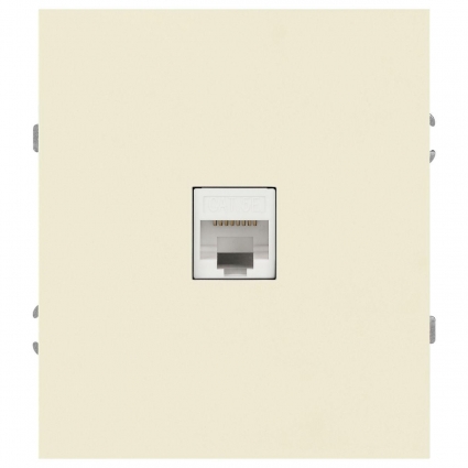 Розетка ЭРА Arktik 16-3107-02 информационная RJ45 слоновая кость Б0070475, цвет белый