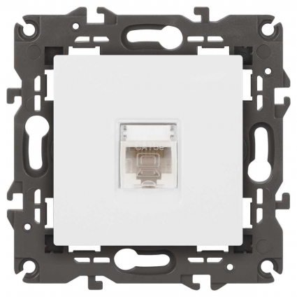 Розетка ЭРА Elegance 14-3107-01М RJ45, белый матовый Б0065763, цвет белый