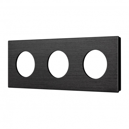 Рамка алюминиевая FRM-PRESTO-ALR-3-BK Arlight 043872, цвет черный