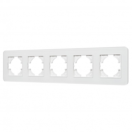 Рамка стеклянная FRM-OMALI-GS-5-WH Arlight 049704, цвет белый