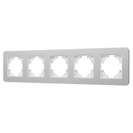 Рамка алюминиевая FRM-AKIRY-SFAL-5-SR Arlight 049746, цвет серебро