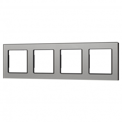 Рамка стеклянная FRM-GLARE-GS-4-GR Arlight 043804, цвет серый