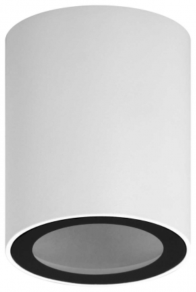 Накладной светильник ЭРА OL48 WH/BK MR16 GU10 IP44 черный белый Б0059799, цвет белый
