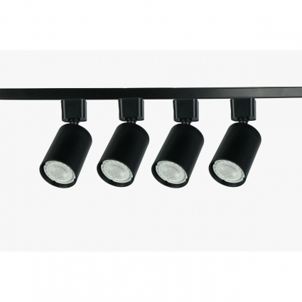 Комплект однофазной трековой системы ЭРА TR70-GU10-SET-4-1 BK Б0063956, цвет черный