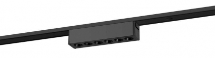 Магнитный трековый светильник ЭРА TRM-S5-2-6W4K BK Б0059049, цвет черный