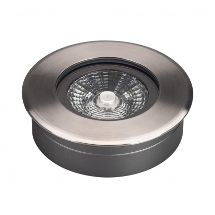 Светильник ART-GROUND-SLIM-R130-9W Warm3000 (SL, 30 deg, 24V) Arlight 038165, цвет серебро