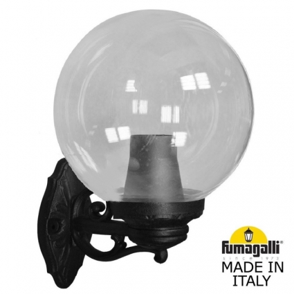 Уличный настенный светильник Fumagalli G30.131.000.AXE27 на площадь до 4 кв.м., цвет черный,  в классическом стиле
