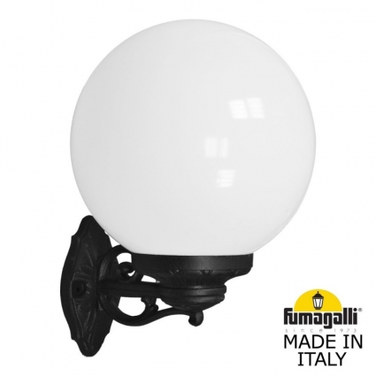 Уличный настенный светильник Fumagalli G30.131.000.AYE27 на площадь до 4 кв.м., цвет черный,  в классическом стиле