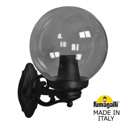 Уличный настенный светильник Fumagalli G30.131.000.AZE27 на площадь до 4 кв.м., цвет черный,  в классическом стиле