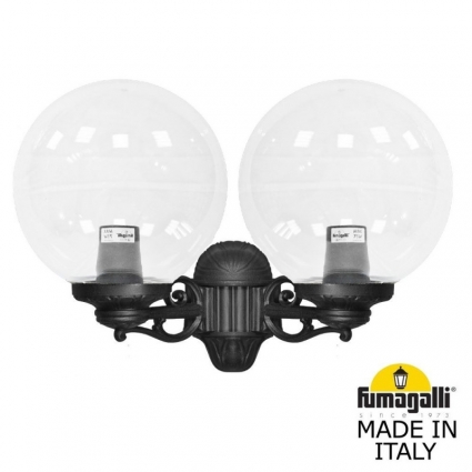 Уличный настенный светильник Fumagalli G30.141.000.AXE27 на площадь до 8 кв.м., цвет черный,  в классическом стиле