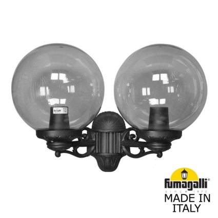 Уличный настенный светильник Fumagalli G30.141.000.AZE27 на площадь до 8 кв.м., цвет черный,  в классическом стиле