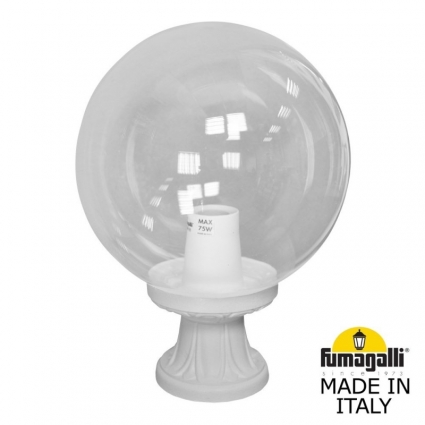 Садовый светильник Fumagalli G30.110.000.WXE27 на площадь до 4 кв.м., цвет белый,  в классическом стиле