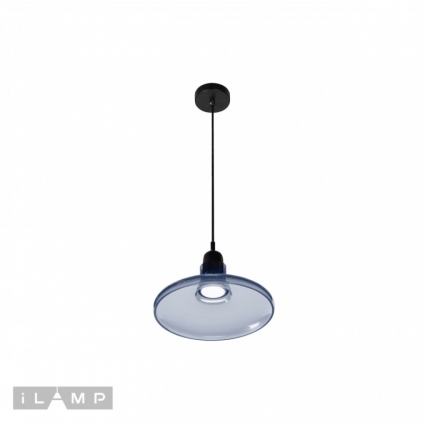 Подвесной светильник iLamp Puro AP9006-1D BU для кухни, цвет черный,  в современном стиле