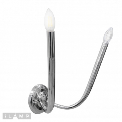 Бра iLamp Evolution B88088-2 CR для спальни площадью до 4 кв.м., цвет хром,  в стиле модерн