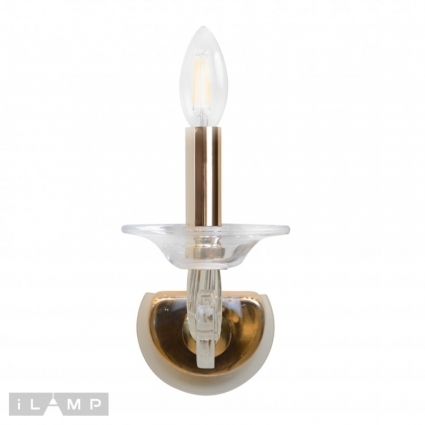 Бра iLamp King W9372-1 GD для спальни площадью до 2 кв.м.,  в классическом стиле