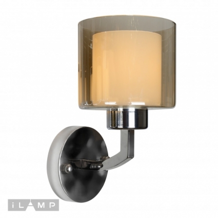 Бра iLamp Premier 70271-1B CR для спальни площадью до 2 кв.м., цвет никель,  в стиле модерн