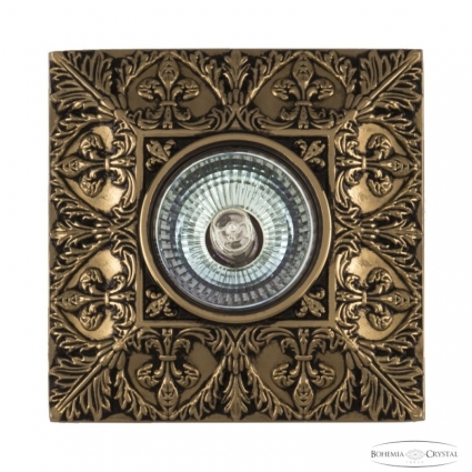 Встраиваемый светильник Bohemia Ivele Crystal 1791/10/FL GB для гостиной, цоколь GU5.3,  в классическом стиле
