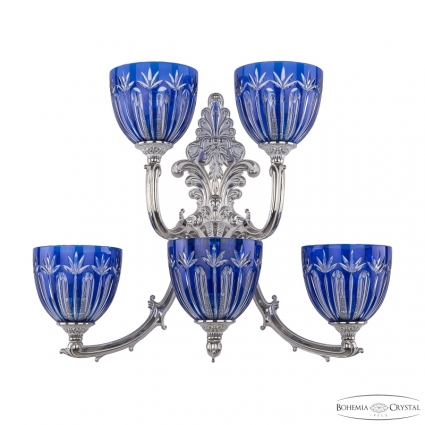 Бра Bohemia Ivele Crystal Verona 7211B15/3+2/210 NW P1 U Clear-Blue/H-1I для больших залов площадью до 10 кв.м.,  в классическом стиле