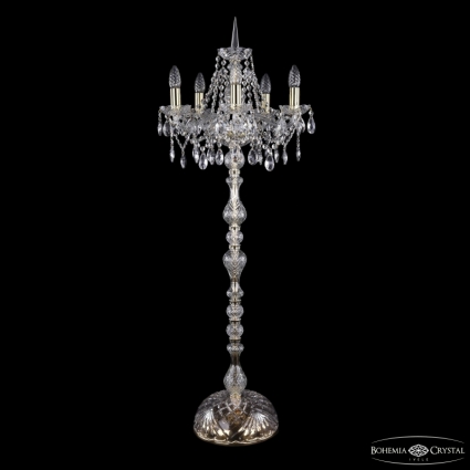 Торшер Bohemia Ivele Crystal 1413T1/5/141-120 G для больших залов площадью до 10 кв.м.,  в классическом стиле