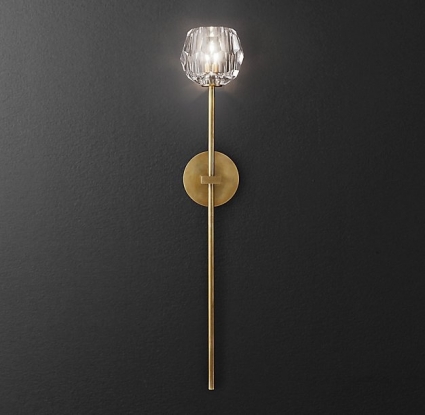 Бра ImperiumLoft RH Boule de Cristal 185376-22 для спальни, цвет латунь,  в стиле модерн