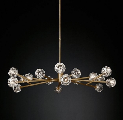 Люстра на штанге ImperiumLoft RH Boule De Cristal 84757-22 для гостиной площадью до 45 кв.м.,  в стиле модерн