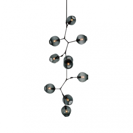 Подвесная люстра Delight Collection Bubble KG0579P-10 smoky для гостиной площадью до 30 кв.м.
